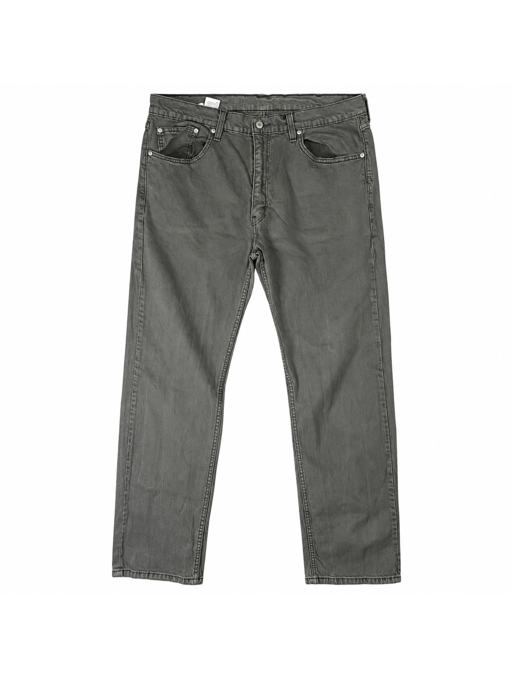 Levi’s 505 Men’s Jeans W38 L32 Gray Green Regular Fit Straight Leg
